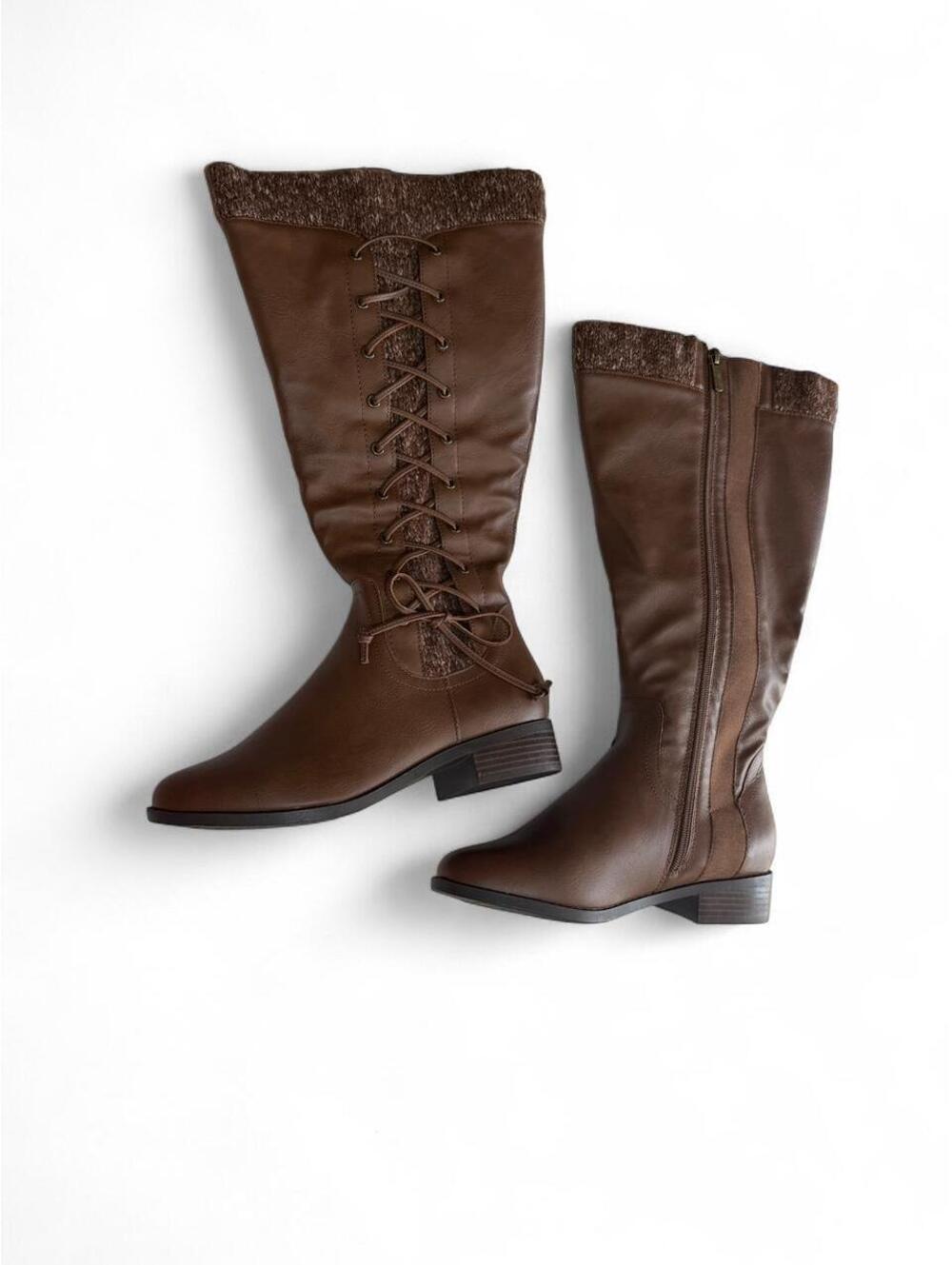 New Torrid Women's Brown and Tan Boot - Picture 5 of 8